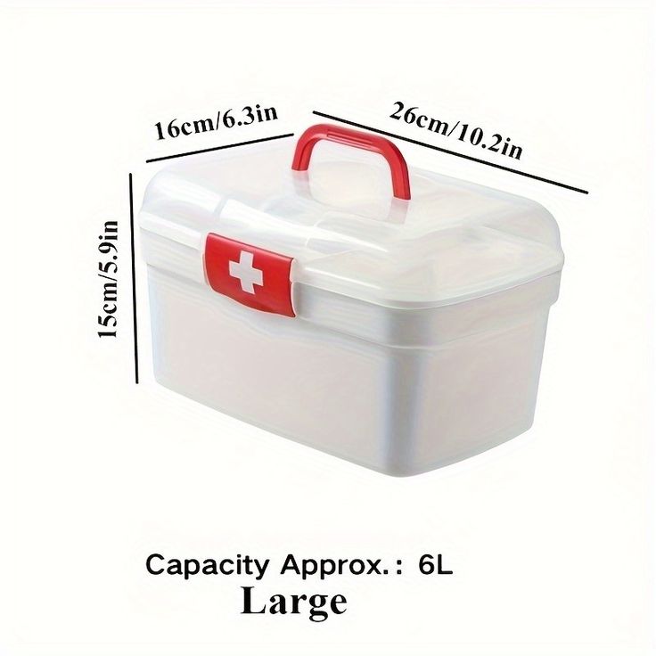 First Aid Kit Box – Emergency Medical Supplies for Home, Travel & Office