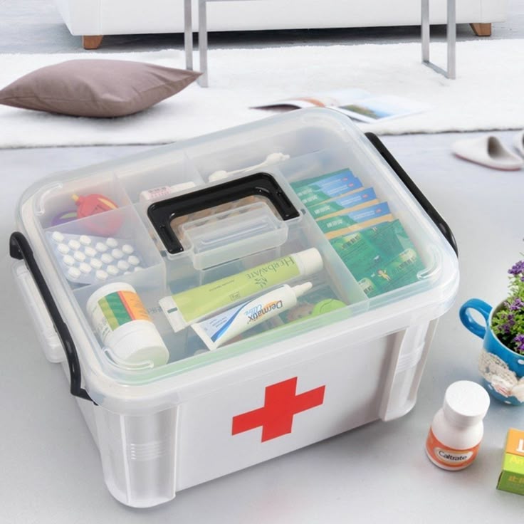 First Aid Kit Box – Emergency Medical Supplies for Home, Travel & Office