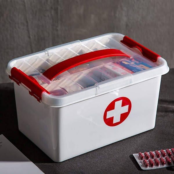 First Aid Kit Box – Emergency Medical Supplies for Home, Travel & Office
