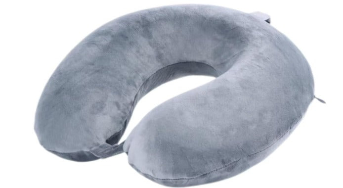 Travel Pillow – 100% Pure Memory Foam U-Shaped Neck Pillow